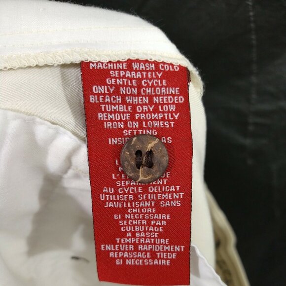 La Cabana Pleated Cuffed Pants Men Size 32 x 30 Sand Tan Zipper Fly NEW - Picture 10 of 11